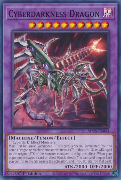 Image for Cyberdarkness Dragon (Structure Deck: Cyber Strike) (SDCS-EN043) - YuGiOh