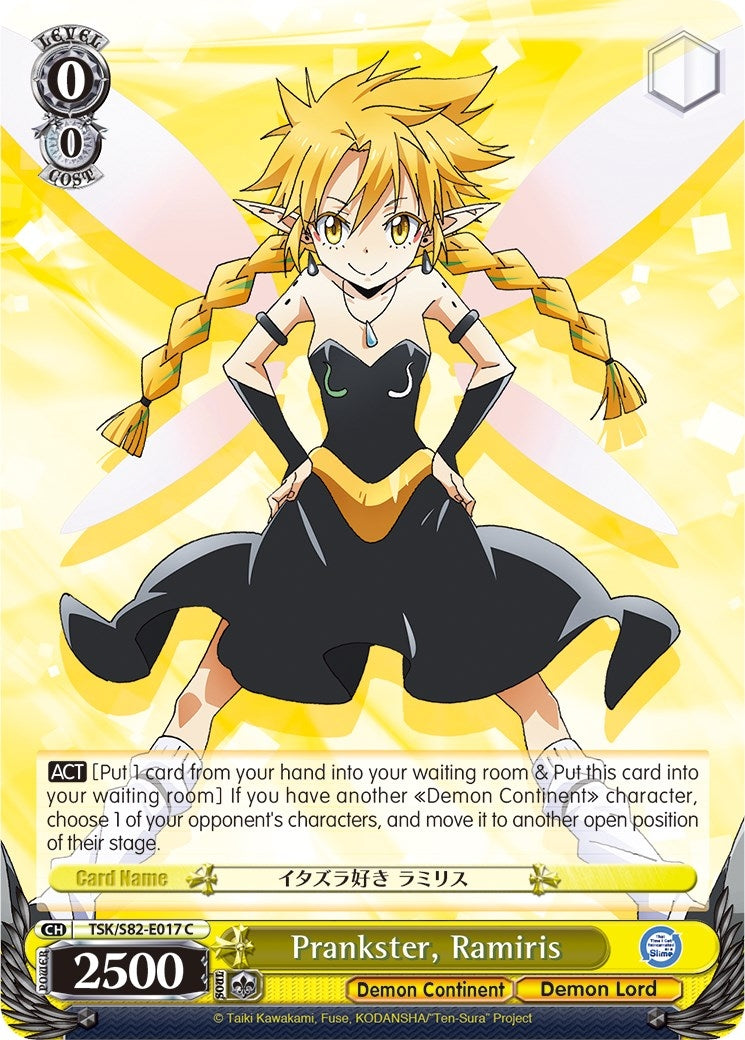 Image for Prankster, Ramiris (That Time I Got Reincarnated as a Slime Vol.2) (TSK/S82-E017 C) - Weiss Schwarz
