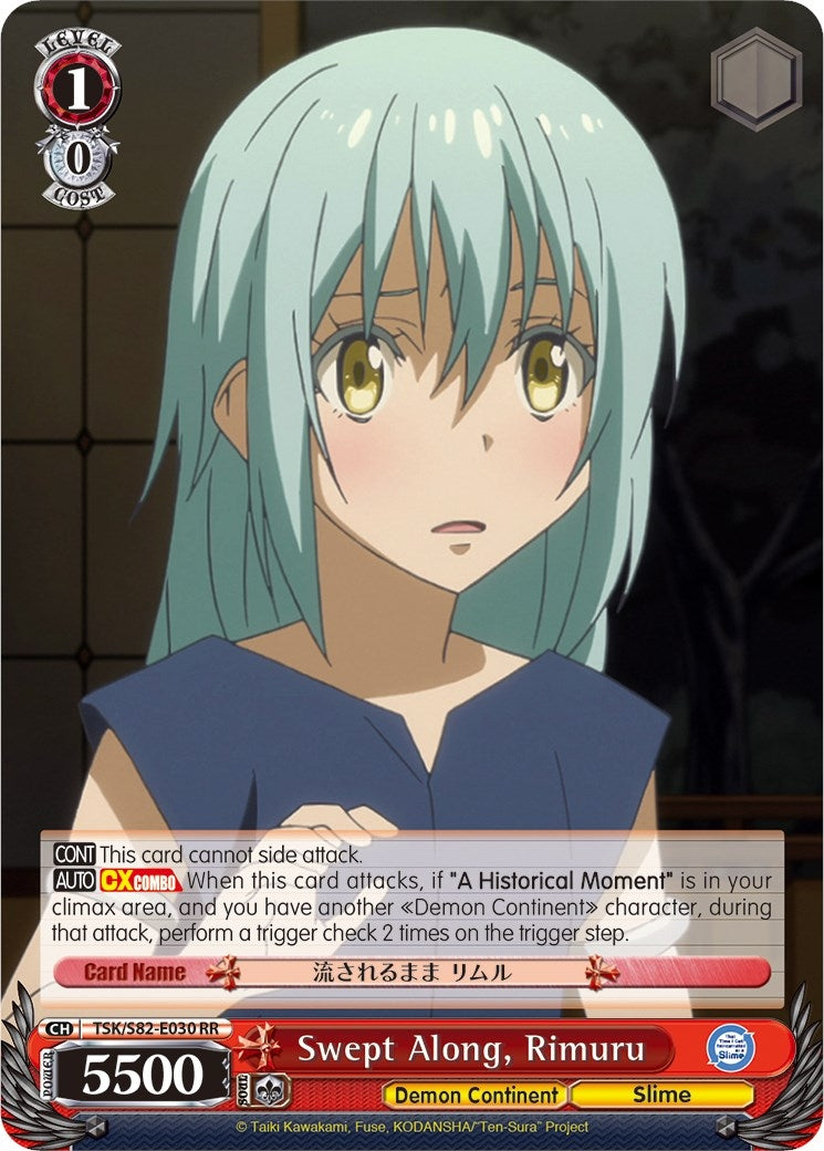 Image for Swept Along, Rimuru (That Time I Got Reincarnated as a Slime Vol.2) (TSK/S82-E030 RR) - Weiss Schwarz