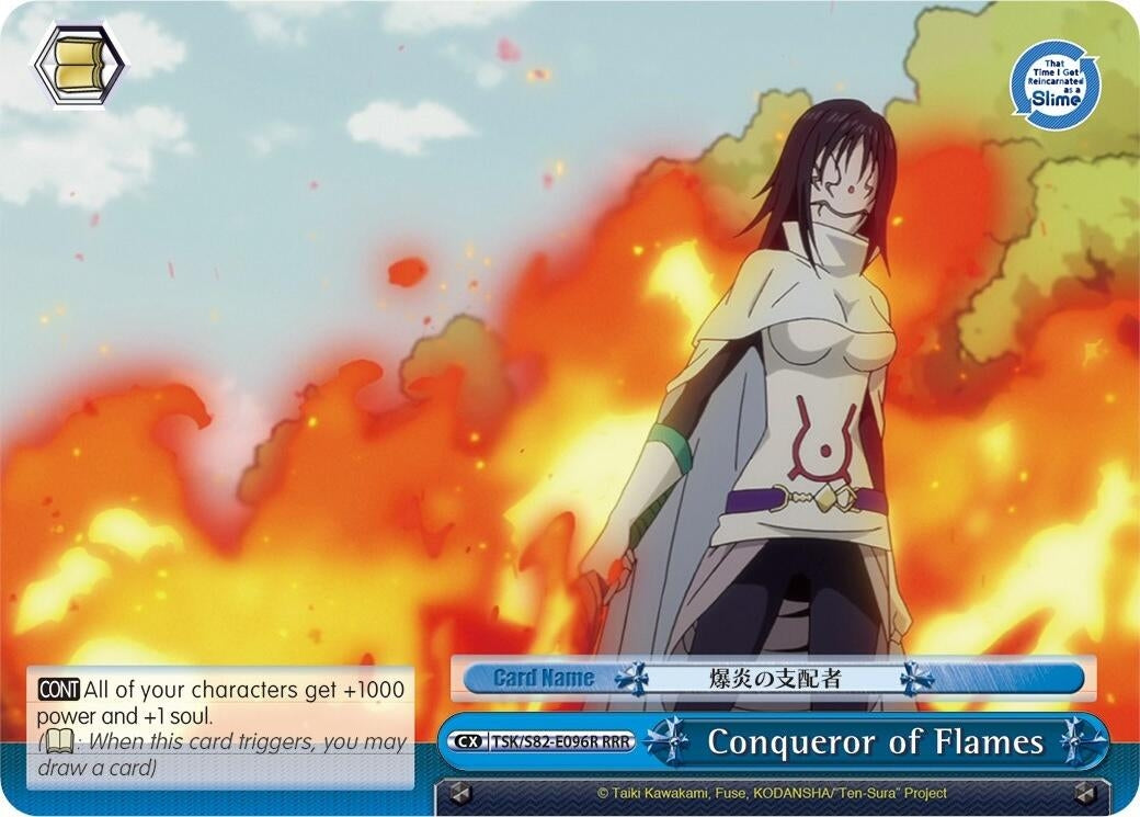 Image for Conqueror of Flames (RRR) (That Time I Got Reincarnated as a Slime Vol.2) (TSK/S82-E096 CC) - Weiss Schwarz