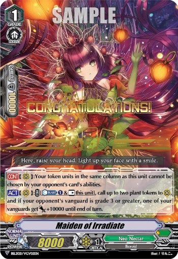 Image for Maiden of Irradiate (Hot Stamped) (Bushiroad Event Cards) (BSL2021/VGV02EN) - Cardfight Vanguard