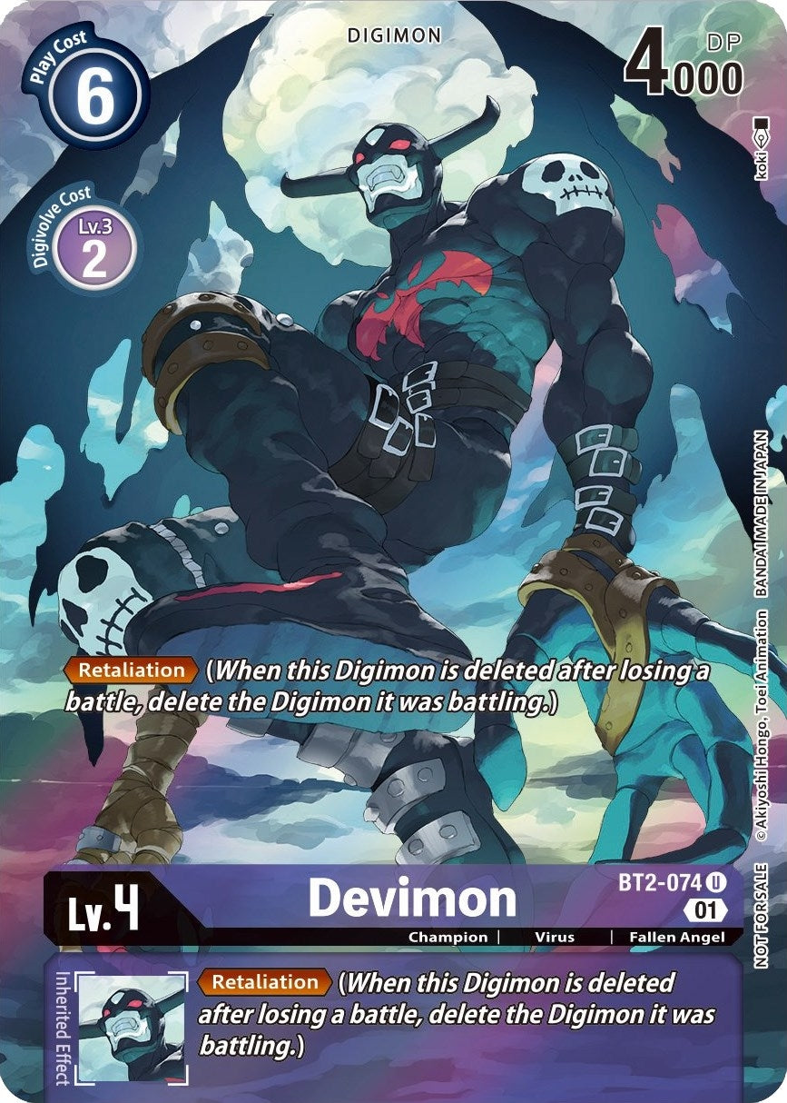 Image for Devimon (1-Year Anniversary Box Topper) (BT01-03A) (BT2-074 U) - Digimon Card Game