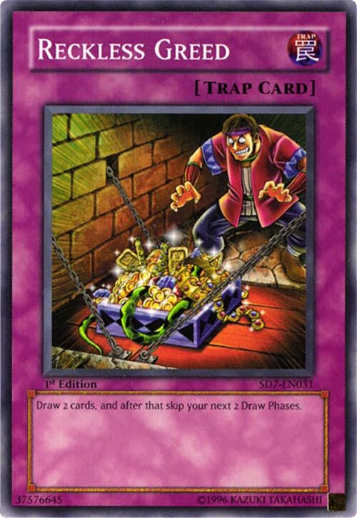 Image for Reckless Greed (Structure Deck: Invincible Fortress) (SD7-EN031) - YuGiOh