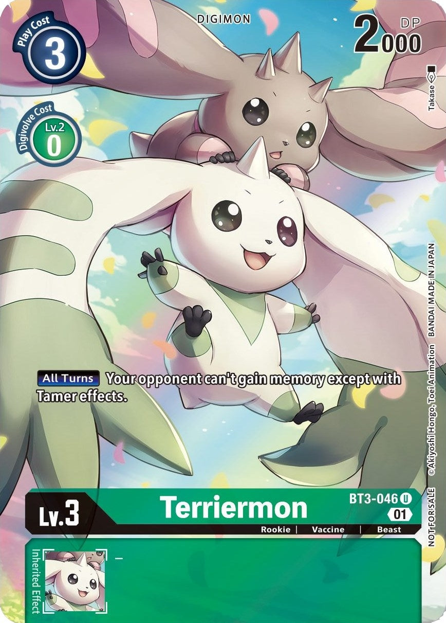 Image for Terriermon (1-Year Anniversary Box Topper) (BT01-03A) (BT3-046 U) - Digimon Card Game
