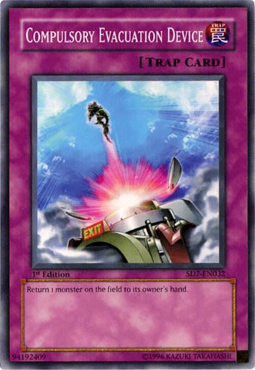 Image for Compulsory Evacuation Device (Structure Deck: Invincible Fortress) (SD7-EN032) - YuGiOh