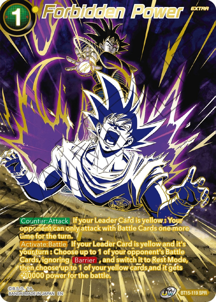 Image for Forbidden Power (SPR) (Saiyan Showdown) (BT15-119) - Dragon Ball Super: Masters