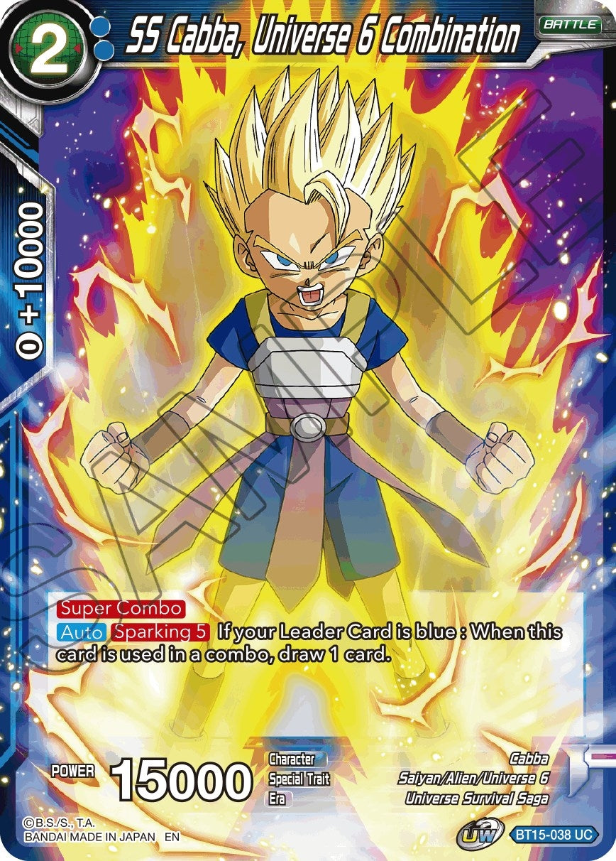 Image for SS Cabba, Universe 6 Combination (Saiyan Showdown) (BT15-038) - Dragon Ball Super: Masters