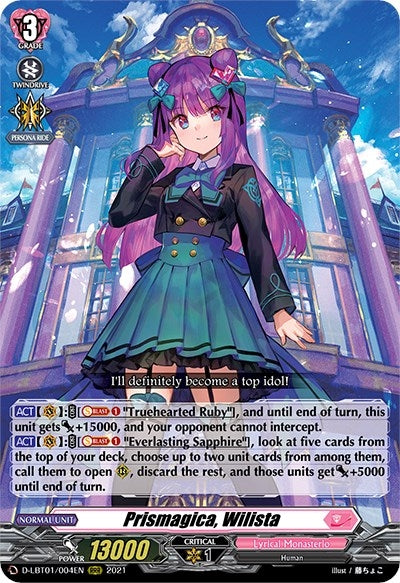 Image for Prismagica, Wilista (D-LBT01: Lyrical Melody) (D-LBT01/004EN) - Cardfight Vanguard