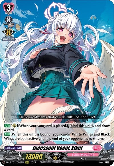 Image for Incessant Vocal, Elkel (D-LBT01: Lyrical Melody) (D-LBT01/005EN) - Cardfight Vanguard