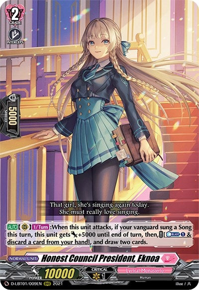 Image for Honest Council President, Eknoa (D-LBT01: Lyrical Melody) (D-LBT01/009EN) - Cardfight Vanguard