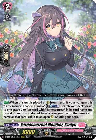 Image for Earnescorrect Member, Evelyn (D-LBT01: Lyrical Melody) (D-LBT01/010EN) - Cardfight Vanguard