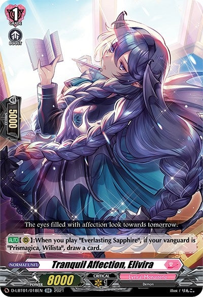 Image for Tranquil Affection, Elivira (D-LBT01: Lyrical Melody) (D-LBT01/018EN) - Cardfight Vanguard