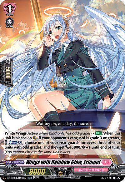 Image for Wings with Rainbow Glow, Erimuel (D-LBT01: Lyrical Melody) (D-LBT01/019EN) - Cardfight Vanguard