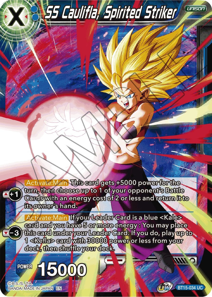 Image for SS Caulifla, Spirited Striker (Saiyan Showdown) (BT15-034) - Dragon Ball Super: Masters
