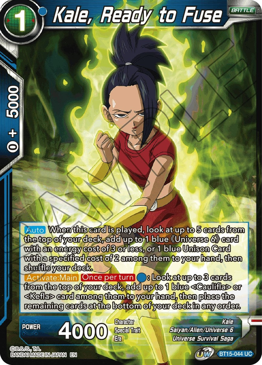 Image for Kale, Ready to Fuse (Saiyan Showdown) (BT15-044) - Dragon Ball Super: Masters