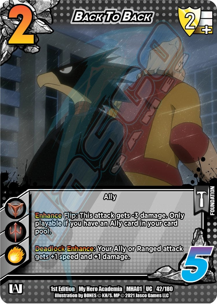 Image for Back to Back (UniVersus: My Hero Academia) (42/180) - UniVersus