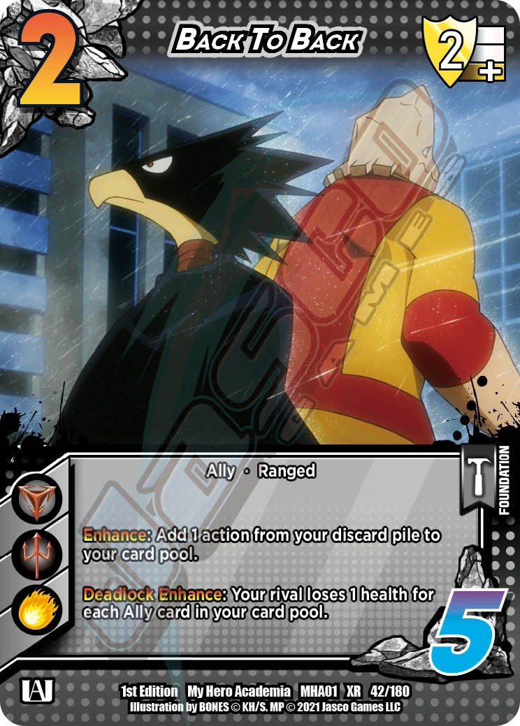 Image for Back to Back (XR) (UniVersus: My Hero Academia) (42/180) - UniVersus