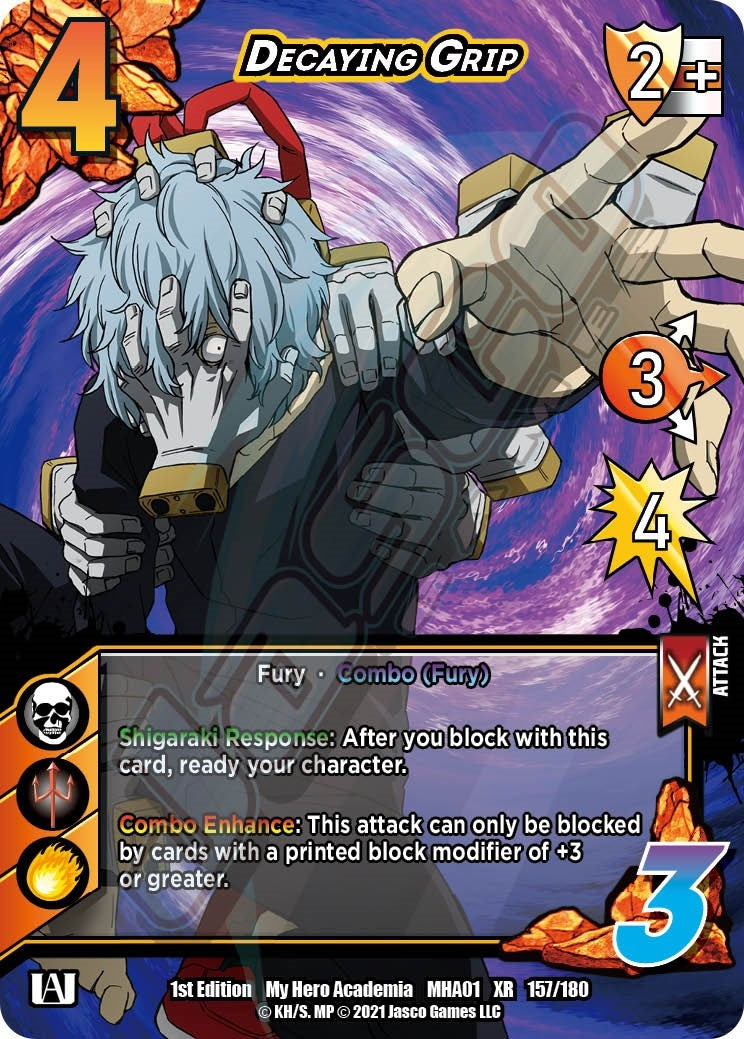 Image for Decaying Grip (XR) (UniVersus: My Hero Academia) (157/180) - UniVersus