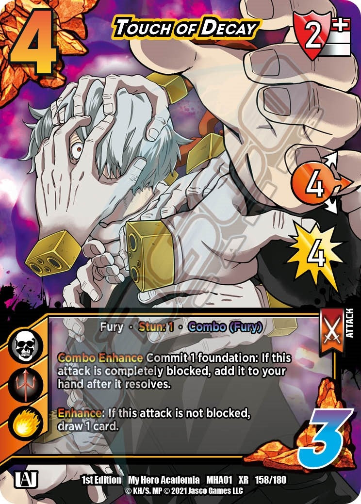 Image for Touch of Decay (XR) (UniVersus: My Hero Academia) (158/180) - UniVersus