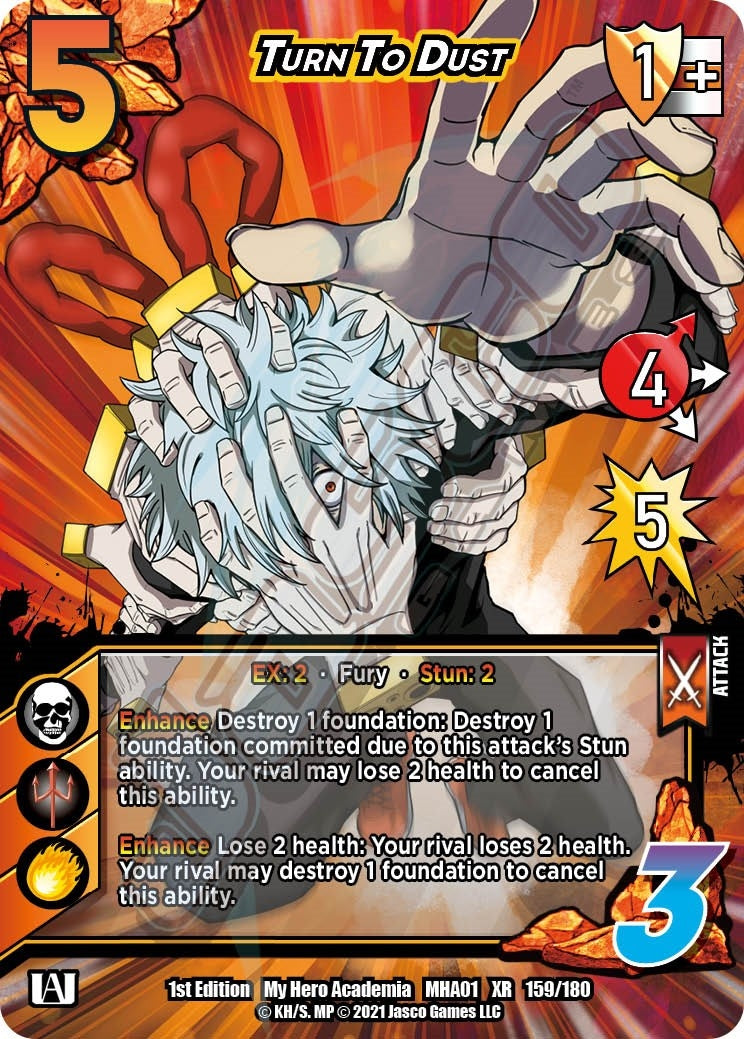 Image for Turn To Dust (XR) (UniVersus: My Hero Academia) (159/180) - UniVersus