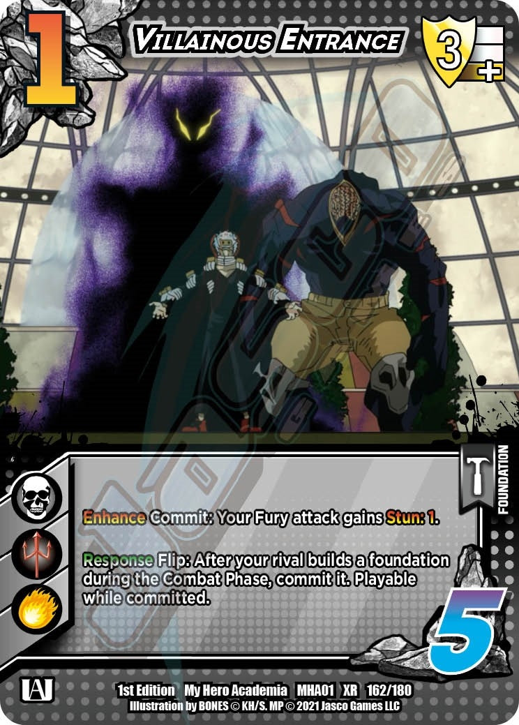 Image for Villainous Entrance (XR) (UniVersus: My Hero Academia) (162/180) - UniVersus