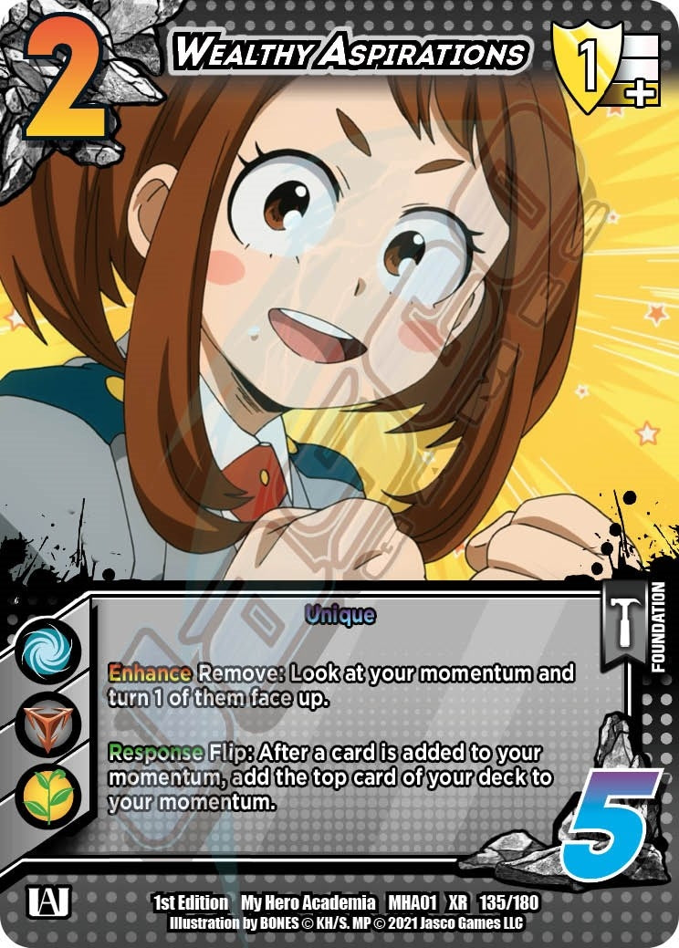Image for Wealthy Aspirations (XR) (UniVersus: My Hero Academia) (135/180) - UniVersus