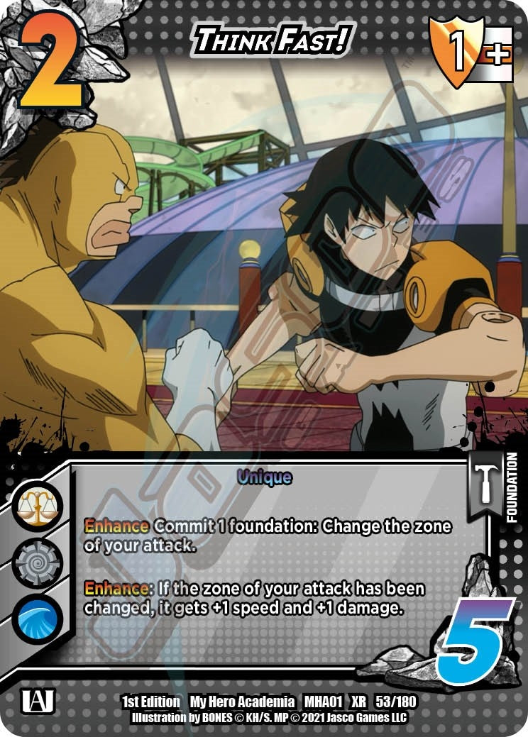 Image for Think Fast! (XR) (UniVersus: My Hero Academia) (53/180) - UniVersus
