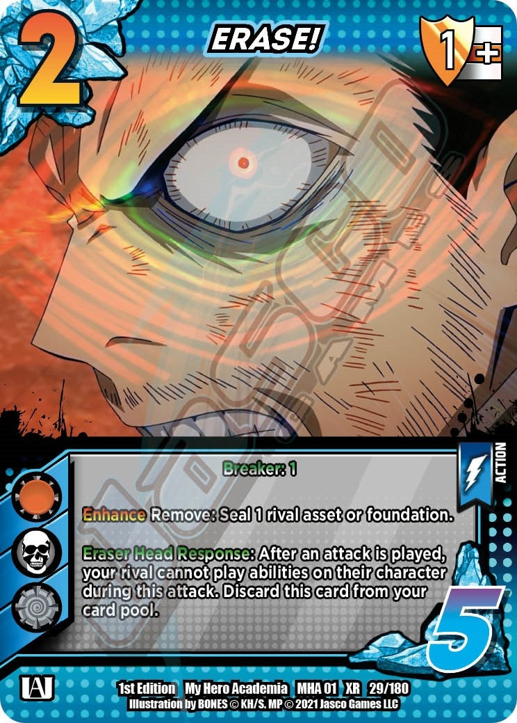Image for ERASE! (XR) (UniVersus: My Hero Academia) (29/180) - UniVersus