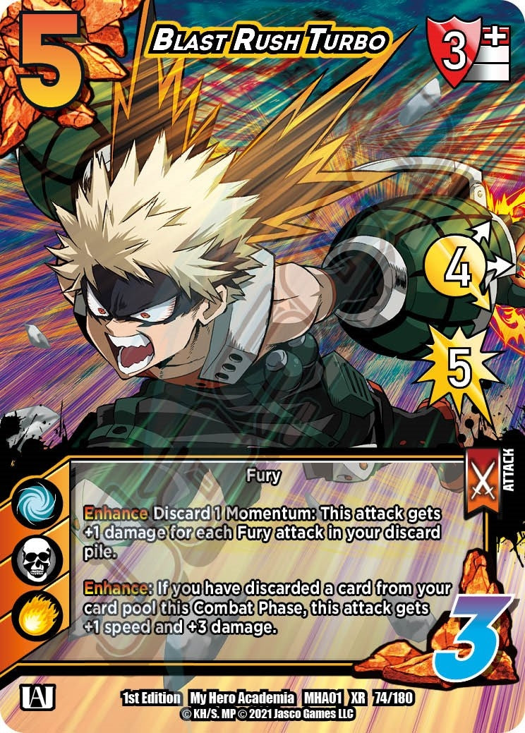 Image for Blast Rush Turbo (XR) (UniVersus: My Hero Academia) (74/180) - UniVersus