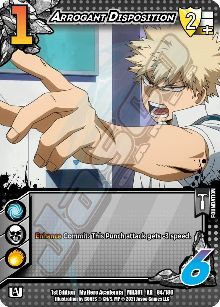 Image for Arrogant Disposition (XR) (UniVersus: My Hero Academia) (84/180) - UniVersus