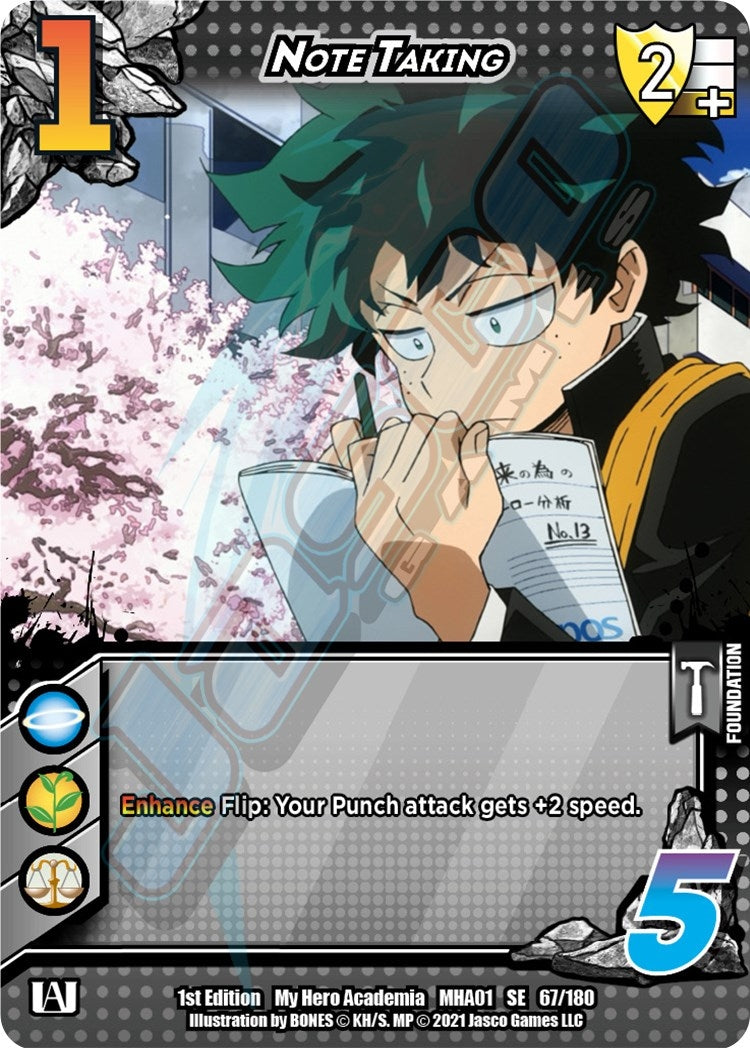 Image for Note Taking (UniVersus: My Hero Academia) (67/180) - UniVersus