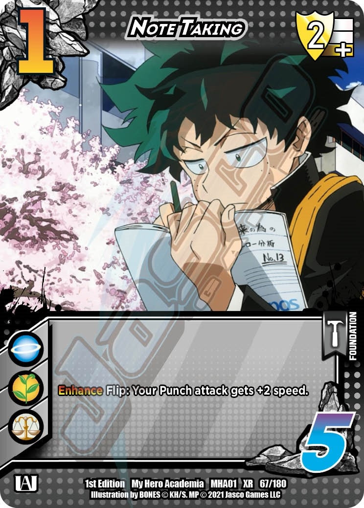 Image for Note Taking (XR) (UniVersus: My Hero Academia) (67/180) - UniVersus