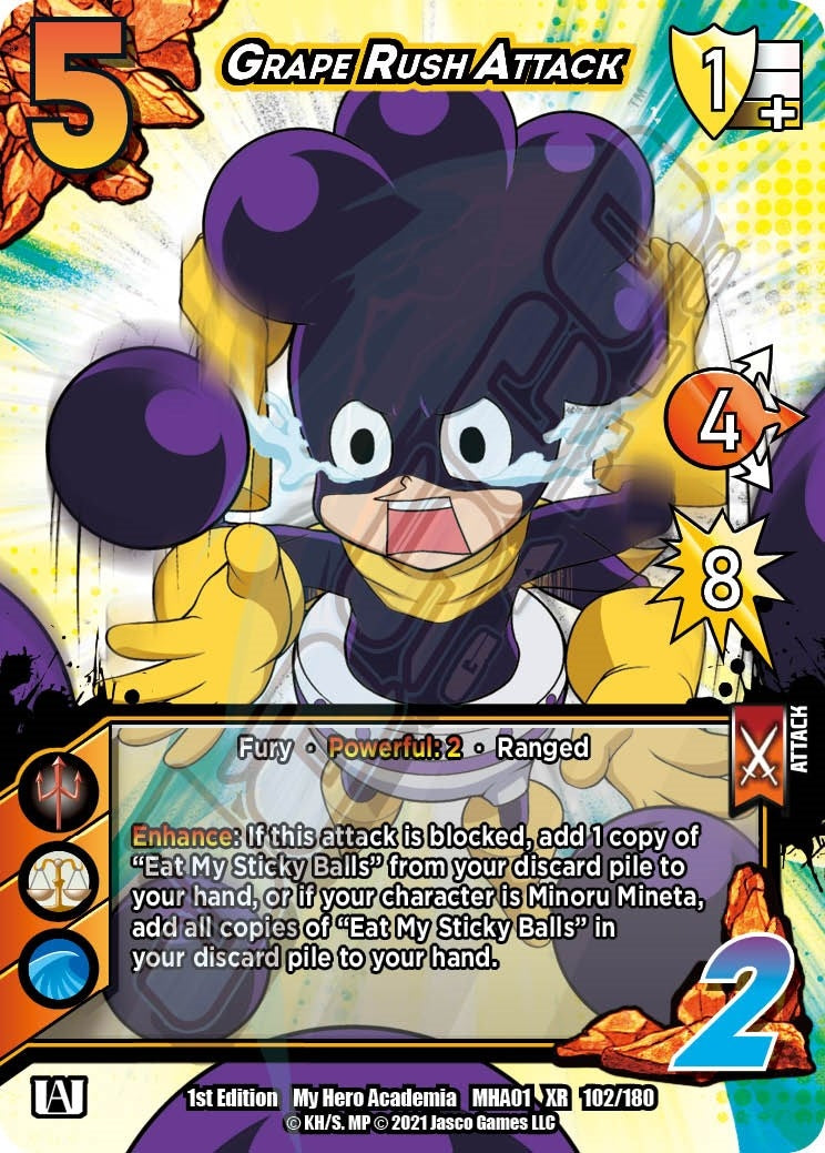 Image for Grape Rush Attack (XR) (UniVersus: My Hero Academia) (102/180) - UniVersus