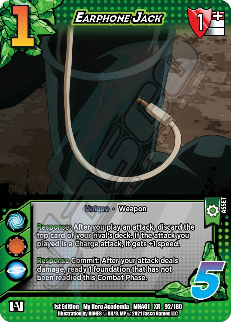 Image for Earphone Jack (XR) (UniVersus: My Hero Academia) (92/180) - UniVersus