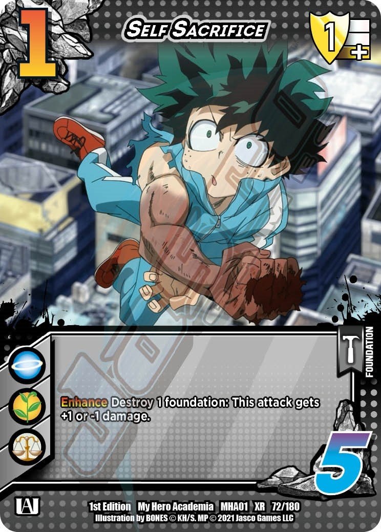 Image for Self Sacrifice (XR) (UniVersus: My Hero Academia) (72/180) - UniVersus