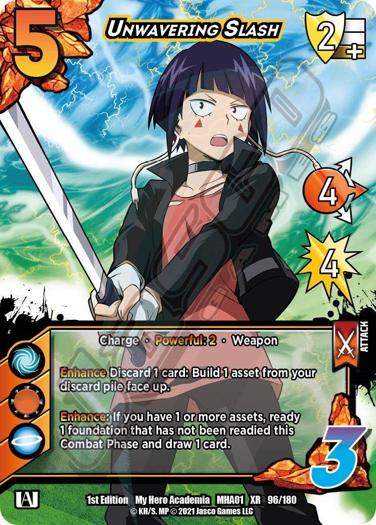 Image for Unwavering Slash (XR) (UniVersus: My Hero Academia) (96/180) - UniVersus