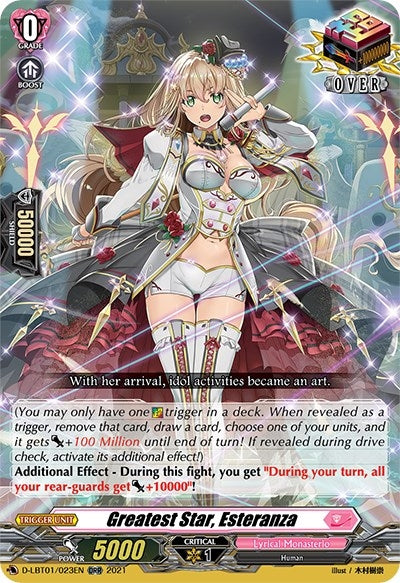 Image for Greatest Star, Esteranza (D-LBT01: Lyrical Melody) (D-LBT01/023EN) - Cardfight Vanguard