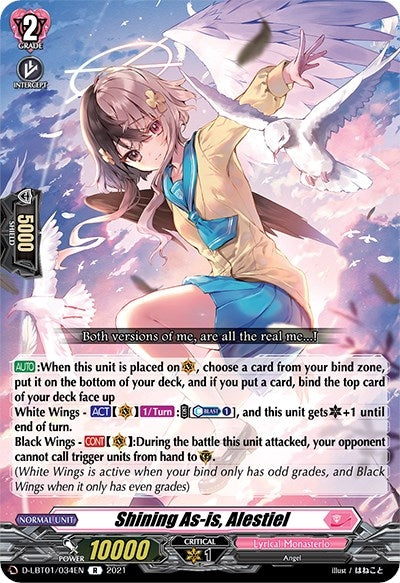 Image for Shining As-is, Alestiel (D-LBT01: Lyrical Melody) (D-LBT01/034EN) - Cardfight Vanguard