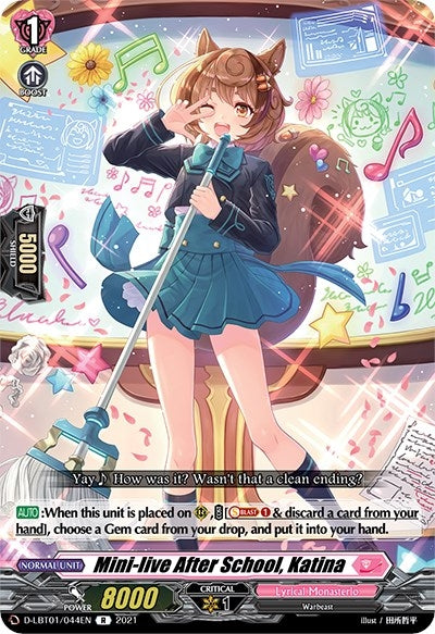 Image for Mini-live After School, Katina (D-LBT01: Lyrical Melody) (D-LBT01/044EN) - Cardfight Vanguard