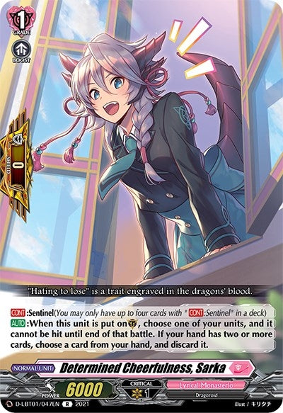 Image for Determined Cheerfulness, Sarka (D-LBT01: Lyrical Melody) (D-LBT01/047EN) - Cardfight Vanguard