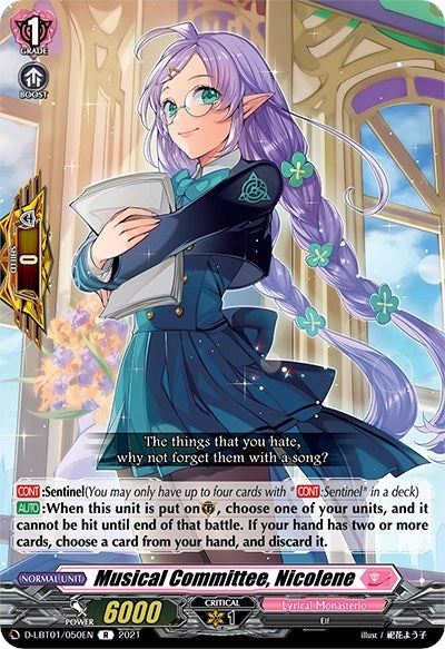 Image for Musical Committee, Nicolene (D-LBT01: Lyrical Melody) (D-LBT01/050EN) - Cardfight Vanguard