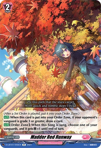 Image for Madder Red Runway (D-LBT01: Lyrical Melody) (D-LBT01/056EN) - Cardfight Vanguard