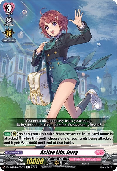 Image for Active Life, Jerry (D-LBT01: Lyrical Melody) (D-LBT01/063EN) - Cardfight Vanguard