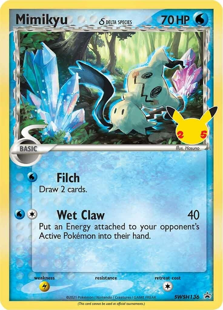 Image for Mimikyu (Delta Species) - SWSH136 (SWSH: Sword & Shield Promo Cards) (SWSH136) - Pokemon