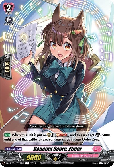 Image for Dancing Score, Elmer (D-LBT01: Lyrical Melody) (D-LBT01/073EN) - Cardfight Vanguard