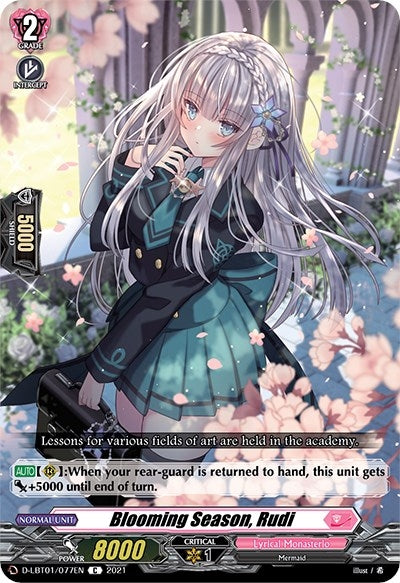 Image for Blooming Season, Rudi (D-LBT01: Lyrical Melody) (D-LBT01/077EN) - Cardfight Vanguard