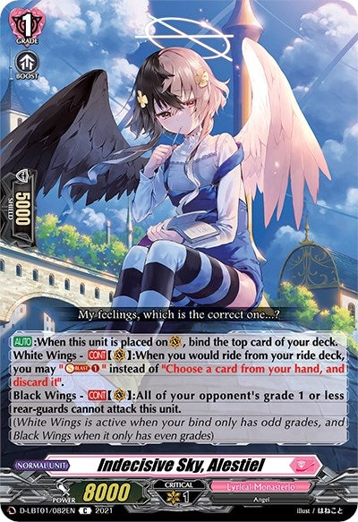 Image for Indecisive Sky, Alestiel (D-LBT01: Lyrical Melody) (D-LBT01/082EN) - Cardfight Vanguard