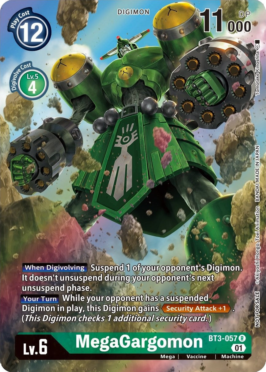 Image for MegaGargomon (1-Year Anniversary Box Topper) (BT01-03A) (BT3-057 R) - Digimon Card Game