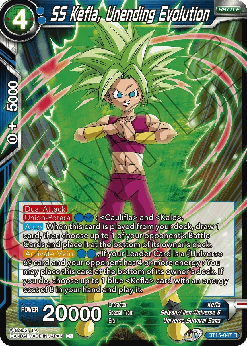 Image for SS Kefla, Unending Evolution (Saiyan Showdown) (BT15-047) - Dragon Ball Super: Masters
