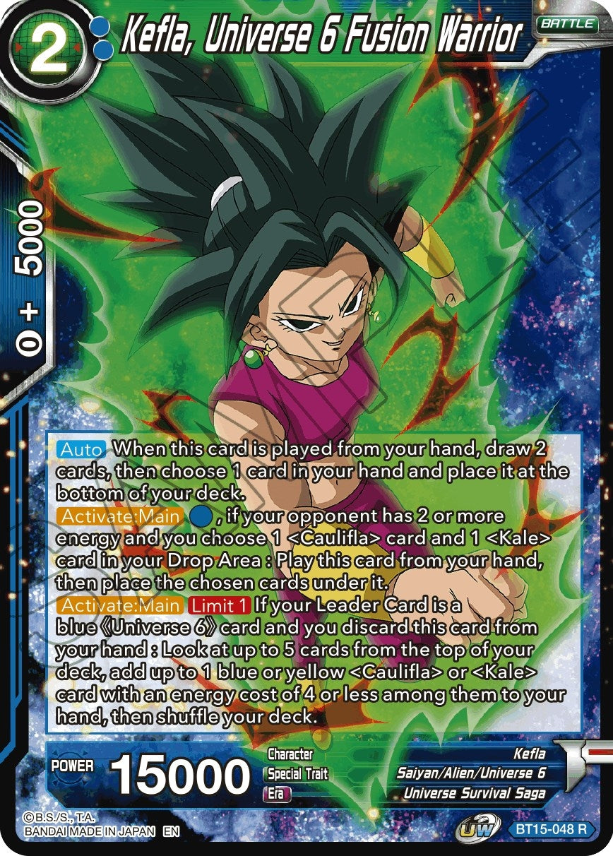 Image for Kefla, Universe 6 Fusion Warrior (Saiyan Showdown) (BT15-048) - Dragon Ball Super: Masters